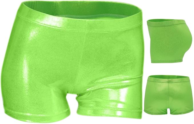 Aosva Little Big Girls' Sparkle Dance Tumbling Athletic Gymnastics Short 2-14Years