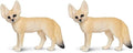 Safari Ltd. Fennec Fox Figurine – Lifelike Hand-Painted Toy Model Figure - Fun & Educational Toy for Boys, Girls & Kids Ages 3+ (Pack of 2)