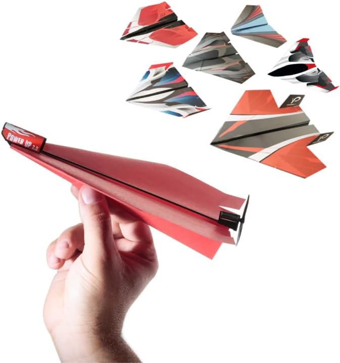 POWERUP 2.0 Paper Airplane Conversion Kit | Electric Motor for DIY Paper Planes | Fly Longer and Farther | Perfect for Kids & Adults | Ready to Use Aeroplane Engine Kits | 2.0 Multicolor