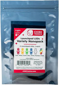 Launchpad LED Variety Nanopack (6 LED Colors) for Papercrafting, Red, Yellow, Green, White, Blue and Rainbow Fade (Mixed, 6 Pack)