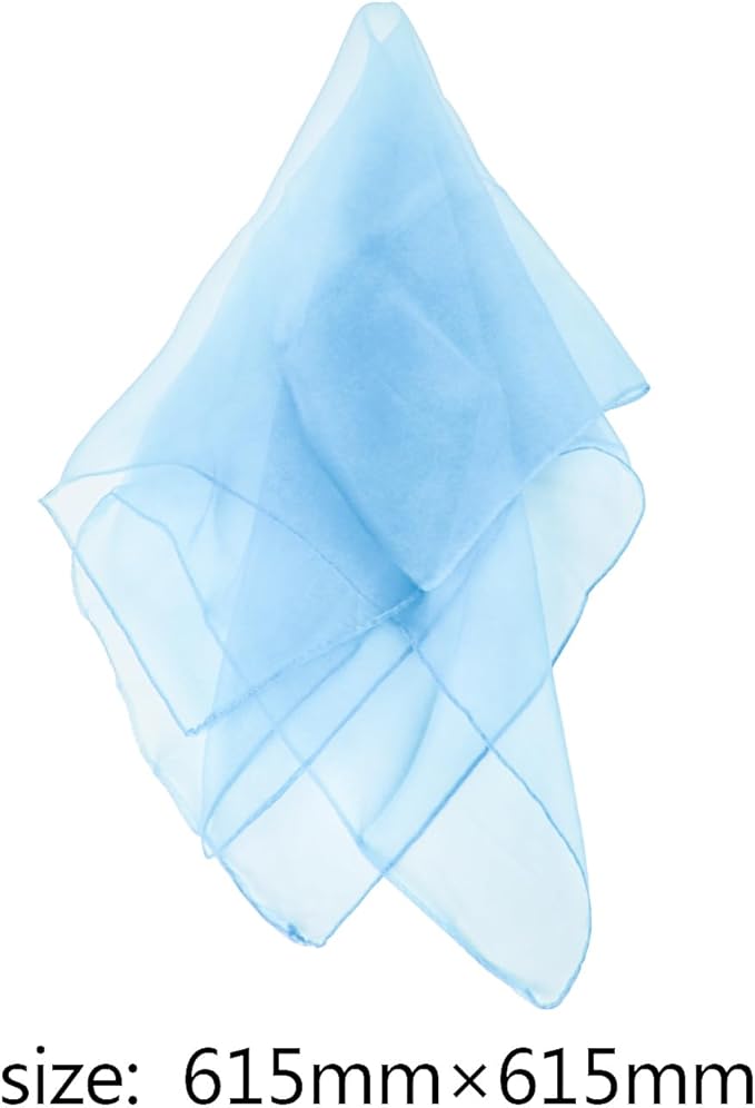 Larcele 12 Pieces Juggling Dance Scarf for Performance Prop Accessory 24 x 24 inches WDSJ-02