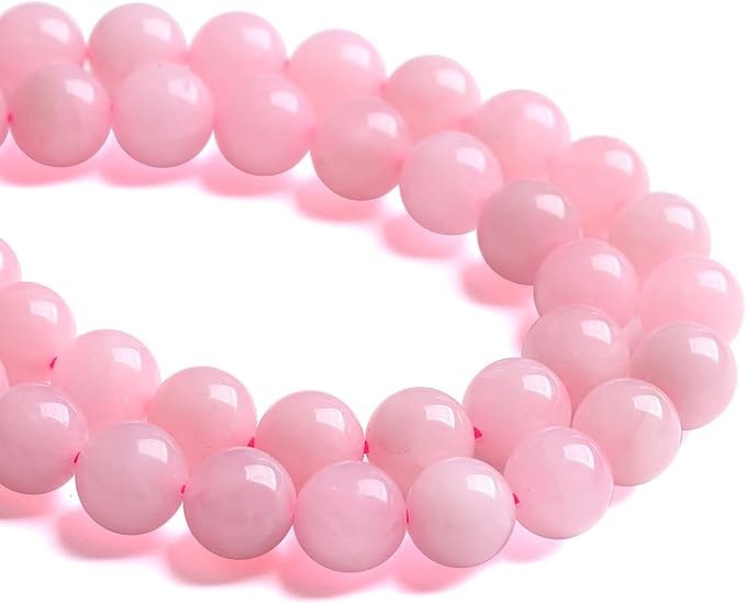 8MM 46PCS Natural Stone Brazilian Rose Quartz Crystal Beads for Jewelry Making DIY Bracelet
