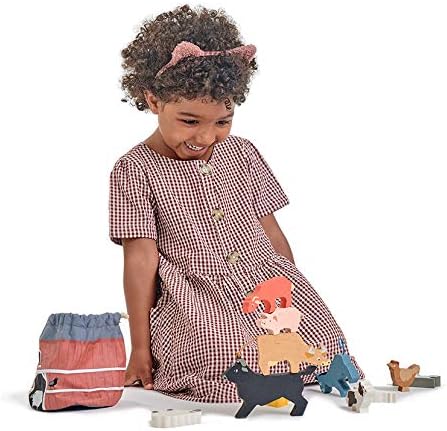 Tender Leaf Toys - Stacking Farmyard Set for Kids - Animal Set for Encouraging Logical Thinking, Inspire Imaginative and Pretend Play
