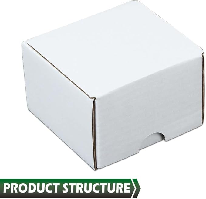 GRAND ORANGE 50 Pack 200 Count Trading Card Storage Boxes Corrugated Paper Cardboard Organizer for Sports Gaming Cards Trading Paper Boxes