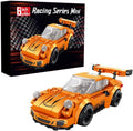 Block Builder 911 Racing Car Building Block Set (230 Pieces). Racing Car Building Blocks for Kids and Adults