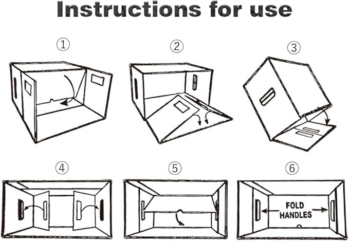 CROSSDESIGN 10 Pack Box Storage for Storing Small Items/Books/Kitchen/Supplies/Card, Corrugated Board Holds 150-175 Comics Collapsible/Stackable
