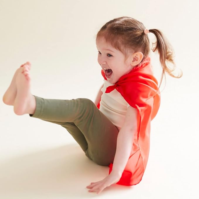 Sarah's Silks Mini Playsilks | Solid Colors | Creative Waldorf Toys for Education and Open-Ended Play (Red)