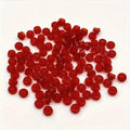 1200 Piece Transparent Colors Building Plate Bulk, Round 1x1, Compatible with Lego Parts and Pieces: (Color:Transparent Red)