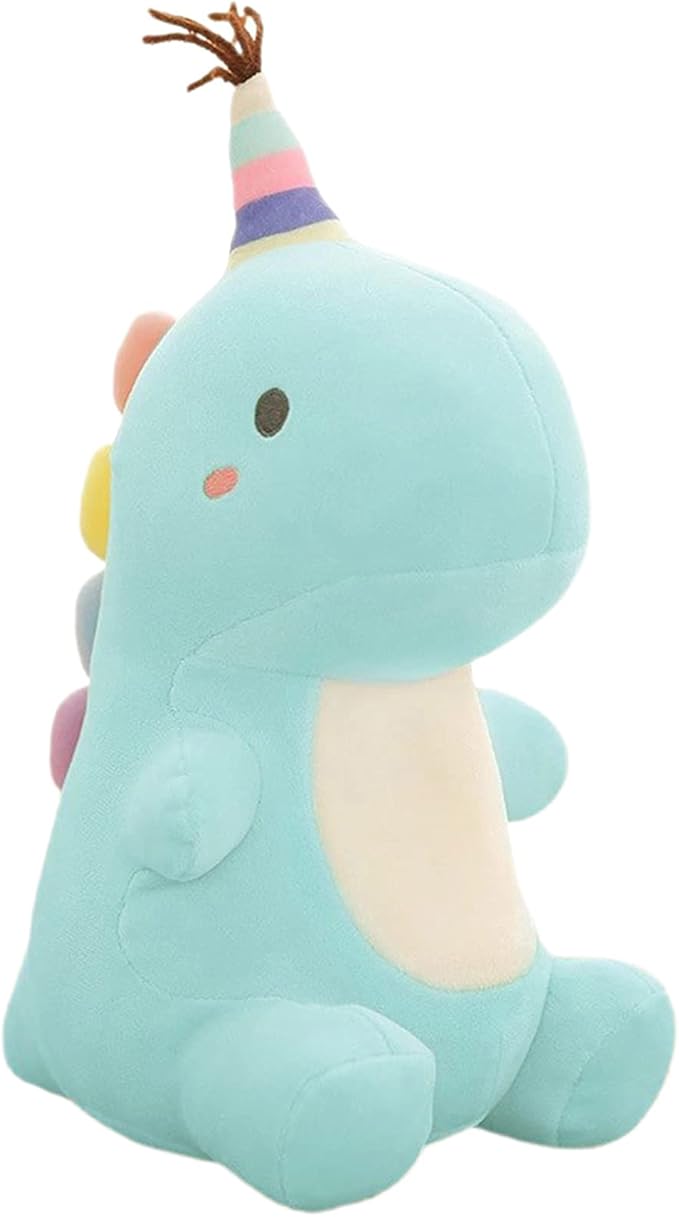 Stuffed Animal Plush Toys, Cute Dinosaur Toy, Soft Dino Plushies for Kids Plush Doll Gifts for Boys Girls (Blue, 19.7 Inch)
