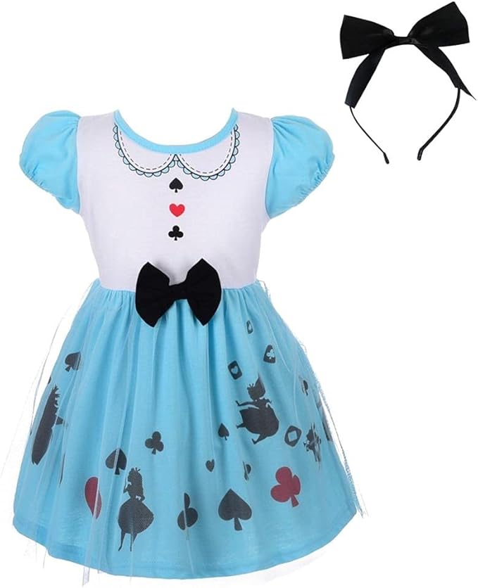 Dressy Daisy Princess Dress Up Clothes Halloween Fancy Party Tulle Skirt Summer Outfit for Baby & Toddler Girls
