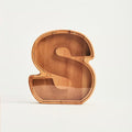 Personalized Wooden Piggy Bank – Custom Letter S Coin Bank in Beech Wood with Clear Acrylic Front, Engraved Name Option, Money Saving Box for Kids and Adults