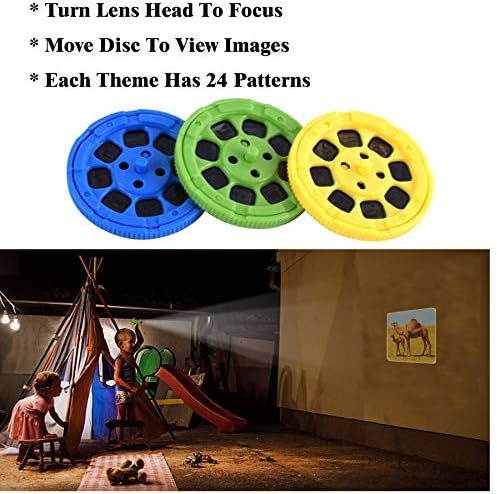 Georgie Porgy Children Projector Toys Educational Science Set Wall Ceiling Tent Torch Flashlight for Kids Gifts for Boys Girls (Wild Animal + Sea World)