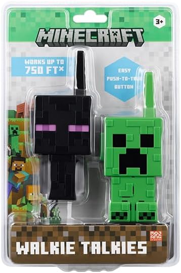 eKids Minecraft Walkie Talkies for Kids, Indoor and Outdoor Toys Designed for Fans of Minecraft Toys