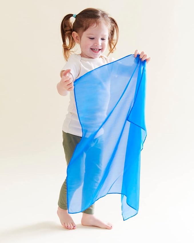 Sarah's Silks Mini Playsilks | Solid Colors | Creative Waldorf Toys for Education and Open-Ended Play (Royal Blue)