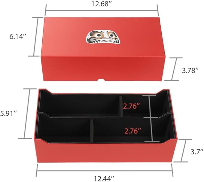 G-PLUS Red Coin Slabs Storage Box Intercept Shield Fit for 50 Certified Coins Holders