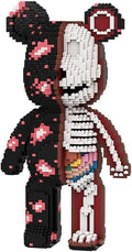 DAHONPA Animal Graffiti Skeleton Bear Micro Building Blocks Set（7220PCS）, Gift for Adults and Kids