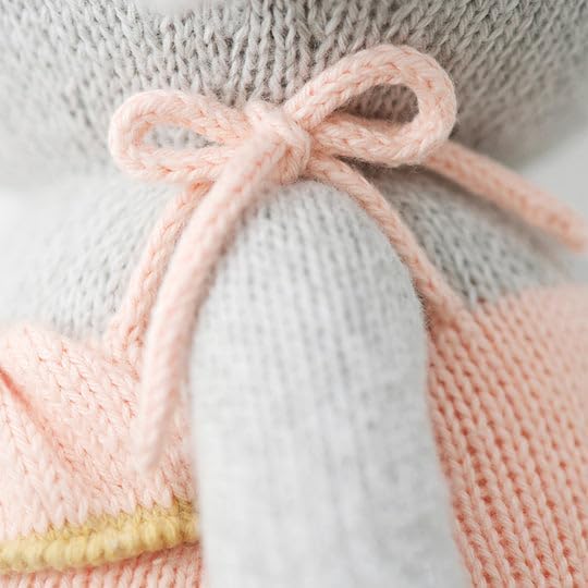 cuddle + kind Eloise The Elephant Little 13" Hand-Knit Doll – 1 Doll = 10 Meals, Fair Trade, Heirloom Quality, Handcrafted in Peru, 100% Cotton Yarn