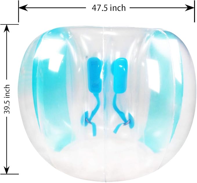 SUNSHINEMALL 2 Pack Inflatable Bumper Balls for Adults (4ft/1.2m) Giant Sumo Balls Body Bumpers Balls Buddy Zorb Ball Outdoor Toys for Kids Yard Human Bubble Ball Hamster Ball(Red+Blue, 48inch)
