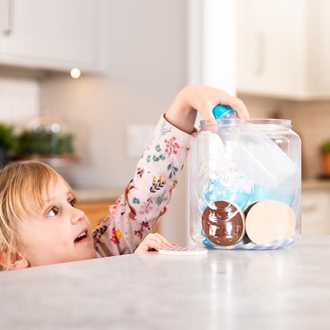 Fat Brain Toys Pretendables Milk and Cookies Set - Pretendables Milk and Cookies Set - New Pretend Play & Imaginative Play for Ages 3 to 10