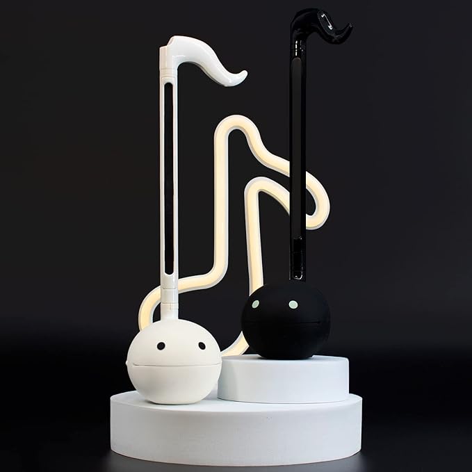 Otamatone Japanese Electronic Musical Instrument Portable Music Synthesizer from Japan by Maywa Denki Educational Fun Gift for Children, Teens & Adults - Black White Unicorn Set