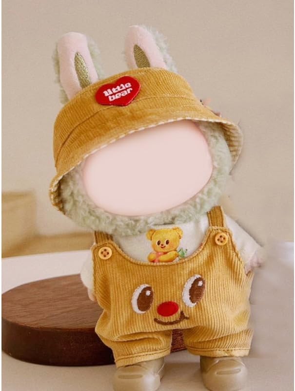 17cm Doll Clothes Set & Outfit - Cuddly Fashion Dresses with Accessories, Luxury Chic Doll Clothing & Plush Pullover Hoodie Doll Clothing DIY ,Just Clothes