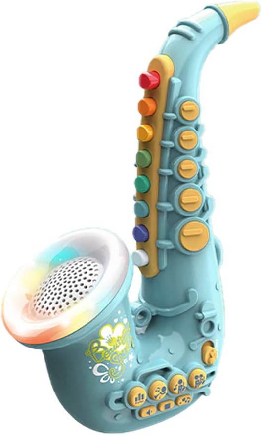 Smaroll Kids Saxophone Toy with Light and Sound,Multifunctional Early Educational Toys Musical Instrument Toy for Toddler Girls Boys Beginners Music Simulation Mini Saxophone, for Kids