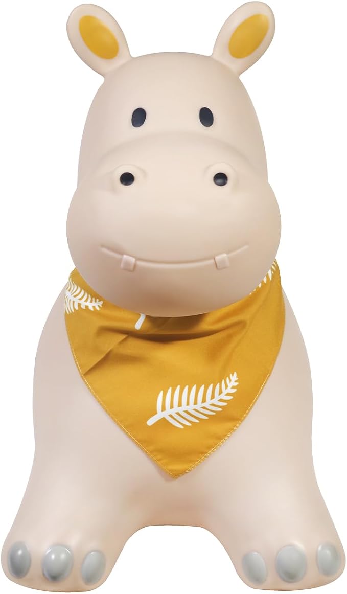 Kindsgut Bouncy Animal Hopper Hippo for Children, Designed in Germany, Playful and Modern Colors, air Pump Included, Indoors and Outdoors