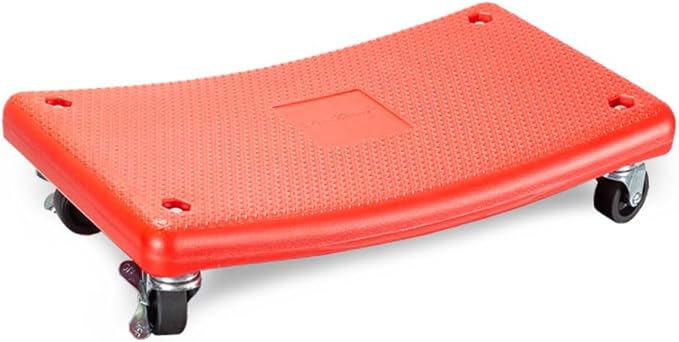Maxshine Detailing Mini Creeper Without Cushion | Mobile Rolling Utility Creeper Seat for Mechanics & Car Detailers | Low Profile Detailing Seat for Car Cleaning, Polishing, Coating & Waxing