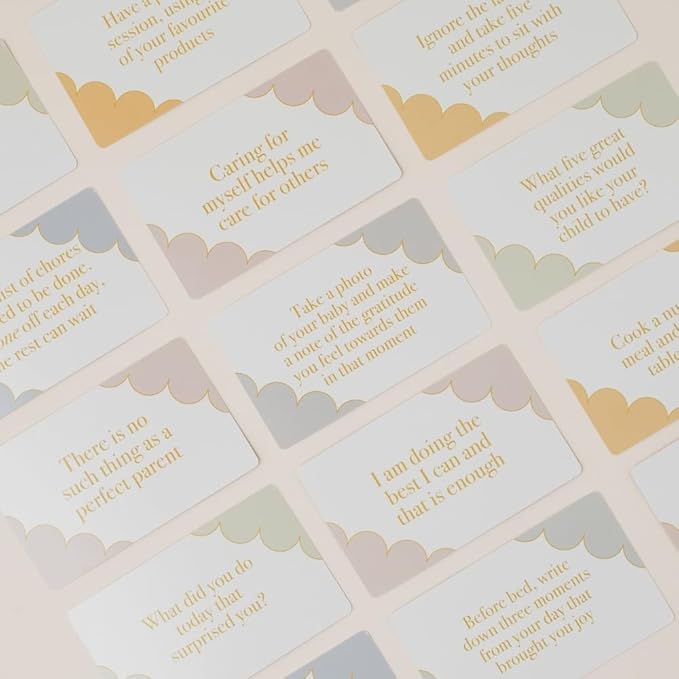 Mind Cards: New Parent Edition | 45 Daily Mindfulness & Positivity Cards | Self-Care & Emotional Wellbeing Gift for New Moms and Dads