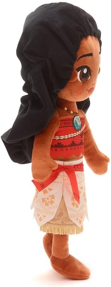 Disney Store Official Princess Plush Doll, Moana, Medium 14 Inches, Soft Plushy with Embroidered Features, Princess Toys for Girls, Disney Dolls, Stuffed Animals for Girls