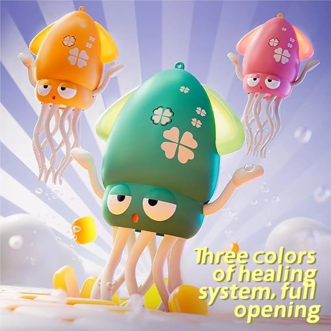 Electric Dancing Octopus Baby Toy, Automatic Evasion Octopus Toy with Led Light and Music, Interactive Entertainment for Baby Sensory Development Birthday Gifts(Green)