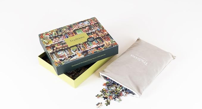 Enchanted Christmas Book Nook | Traditions by Mosaic Puzzles - 1000 Piece Puzzle