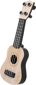 Kisangel 1pc Wooden Kids Ukulele Toy Toddler Guitar Classical Instrument Ukulele Musical Toy for Preschool Children (Beige)