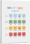BFXLMKI Mood Meter, Zones of Regulation, Classroom Decor, Feelings Chart, Classroom Posters, Self-Regulation Coping Skills, School Counselor Frame-style 12x18inch(30x45cm)
