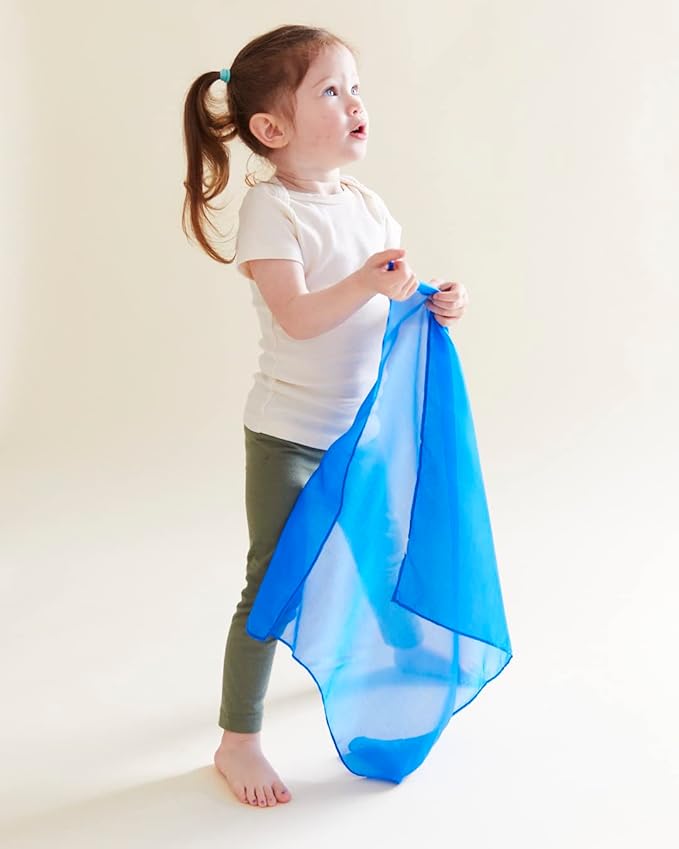 Sarah's Silks Mini Playsilks | Solid Colors | Creative Waldorf Toys for Education and Open-Ended Play (Royal Blue)