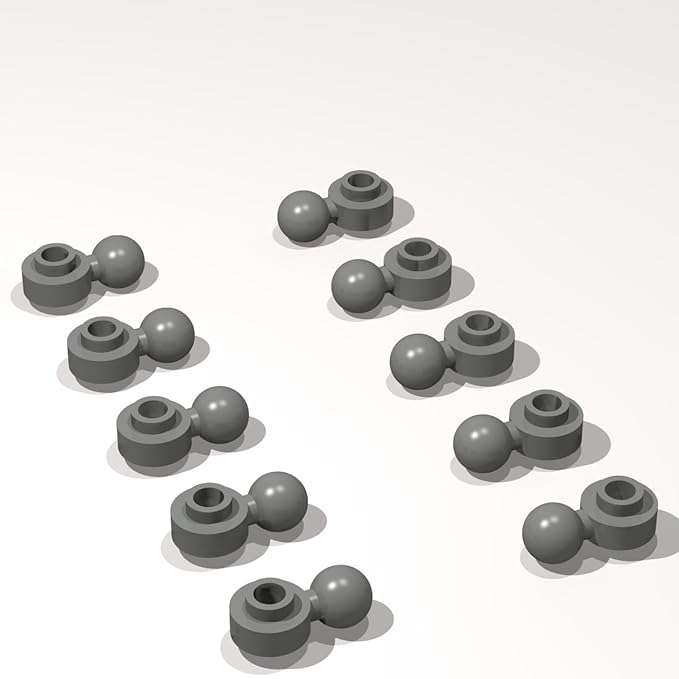 Classic Building Plate Bulk, Round 1x1 with Tow Ball with Shaped Hole 120 Piece, Compatible with Lego Parts and Pieces: (Color:Dark Gray)