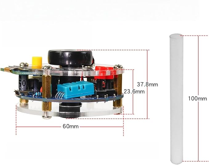 DIY Humidifier Soldering Practice kit, Complete Soldering Project kit with Components, PCB & Enclosure, Perfect for Electronics Enthusiasts & Beginners