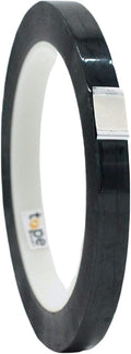 WOD MPFT2 Black Metalized Polyester Mylar Film Tape with Acrylic Adhesive, 3/8 inch x 72 yds. Vibrant Mirror Black Tape, Decor Tape for Detailing Accent Wall, Graphic Arts, Car and Boat Trim