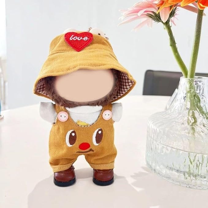 17cm Doll Clothes Set & Outfit - Cuddly Fashion Dresses with Accessories, Luxury Chic Doll Clothing & Plush Pullover Hoodie Doll Clothing DIY ,Just Clothes