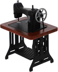 Zerodeko Miniature Sewing Machine, 1:24 Mini Vintage Sewing Machine Model Dollhouse Furniture Accessories Tabletop Decorations Birthday Festival for Kids Toddler (2)