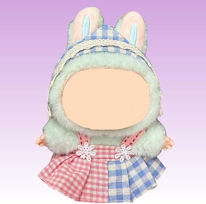 4 Pack—17cm Doll Clothes,Premium Doll Outfit with Accessories,Doll Princess Skirt,Cute Clothes Outfit for 17cm Dolls,End Dolls Fashion Clothing Set(No Dolls and Shoes) (Set 2)