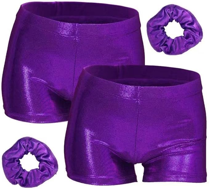 Aosva Little Big Girls' Sparkle Dance Tumbling Athletic Gymnastics Short 2-14Years