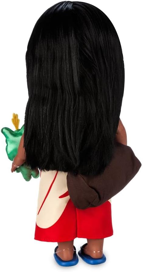 Disney Store Girl's Animators' Collection Lilo Doll – Lilo & Stitch – 16 Inches - Scrump with Molded Details, Fully Posable Toy in Satin Dress - Suitable for Ages 3+ Toy Figure