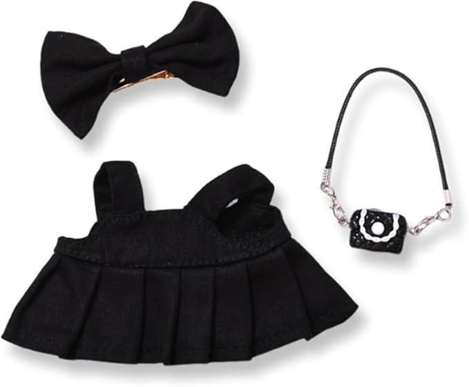 17cm Doll Clothes Set & Outfit Set for 17cm Dolls - Premium Fashion Dresses with Accessories, Luxury Chic Doll Clothing & Style Bundle,Just Clothes (Style-11)