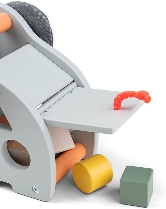 Done by Deer Elphee Sorting Box - Wooden Shape Sorter Toy with Sturdy Handle to take Along - Montessori and Educational Wooden Toy Set - Develop Fine Motor Skills & Learning Shapes in a Fun Way!