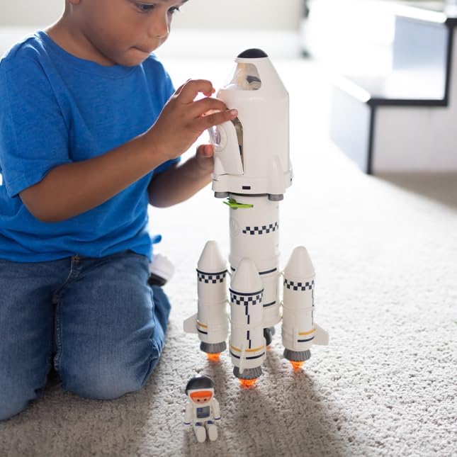 Fat Brain Toys Blast Off Multistage Rocket - Space Toy and Projector, Ages 4+