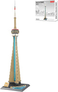 CN Tower Building Blocks Sets Toronto Architecture Building Kits Famous Landmark Model Toys Gift for Adults Kids Teens 400 PCS