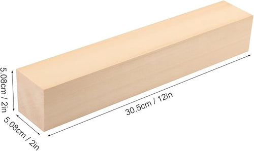 10 Pack Basswood Carving Blocks, 12x2x2 Inches Basswood Blocks for Beginner to Advanced Carvers, Ideal for DIY Projects and Gifts, Soft and Smooth, Easy Whittling and Carving,by GNIEMCKIN
