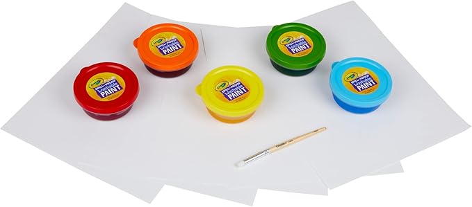 Crayola Spill Proof Paint Set, Washable Paint for Kids, Ages 3, 4, 5, 6