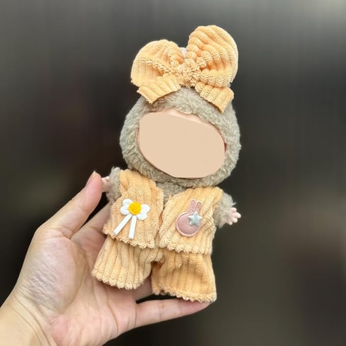 2 Set Doll Clothes for 17cm Standing/Sitting Doll - Accessories Clothes Dress up for Dolls Outfit Included Figures Clothing and Hat for Girl Woman (LB14+LB15)